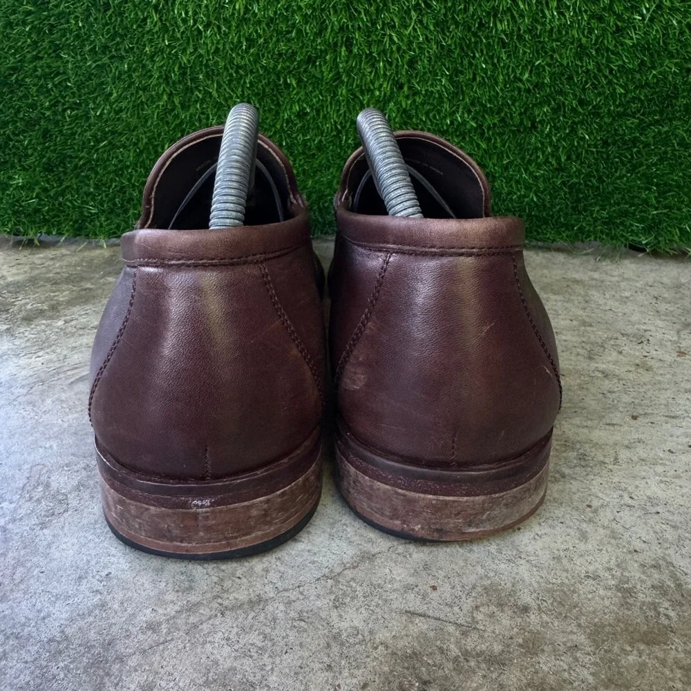 Vintage Cole Haan Grand.OS Bit Loafers Workwear Western Brown 9.5